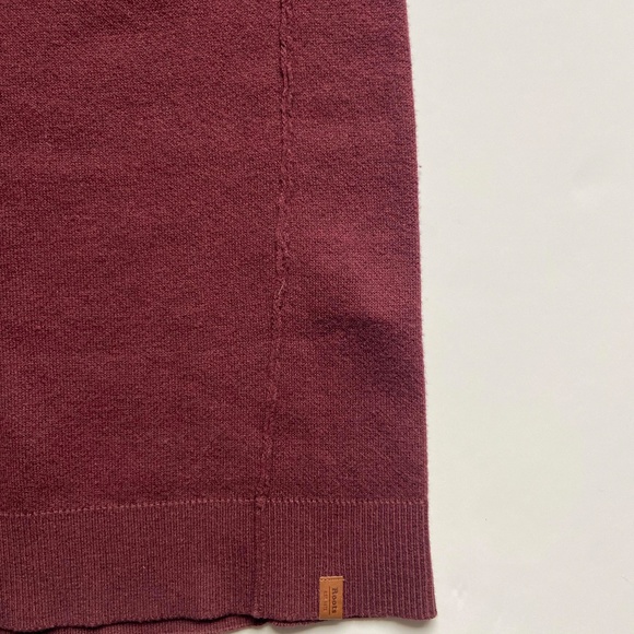 HOLIDAY PARTY NWT ROOTS SWEATER DRESS BURGUNDY CABINCORE COZY MODEST LOOSE FIT - Picture 9 of 12
